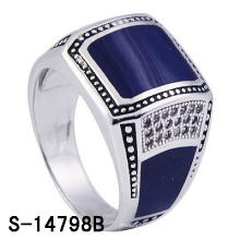 Fábrica Hot-Selling 925 anel de esmalte de prata esterlina para o homem.
